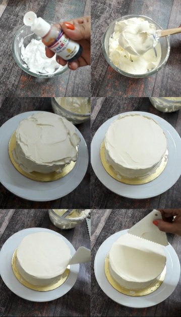 Pineapple frosted cake