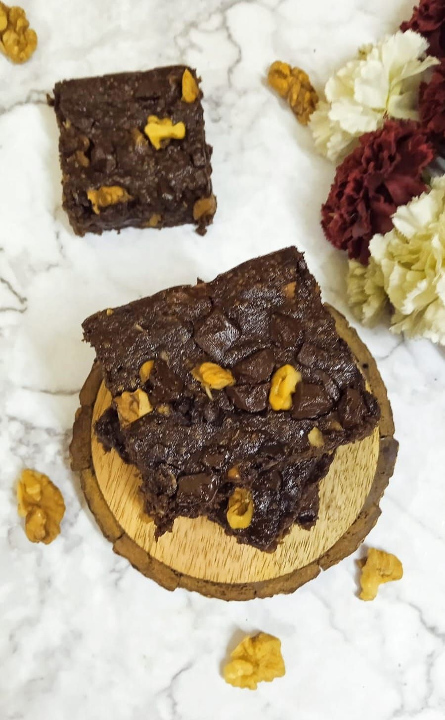 Banana walnut brownies 