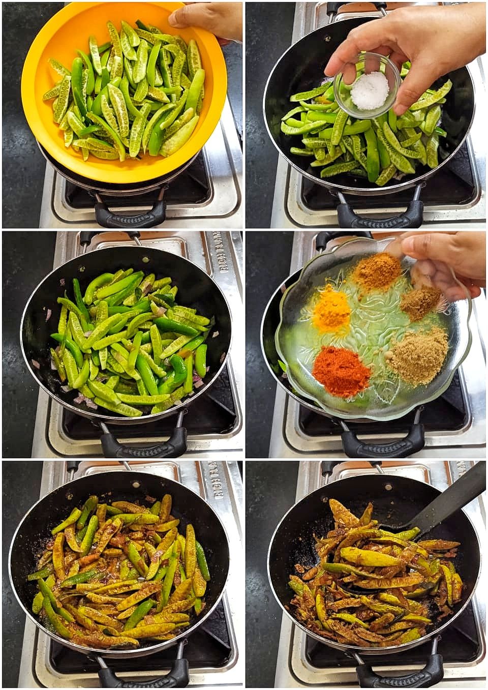 Stir fried ivy gourd 